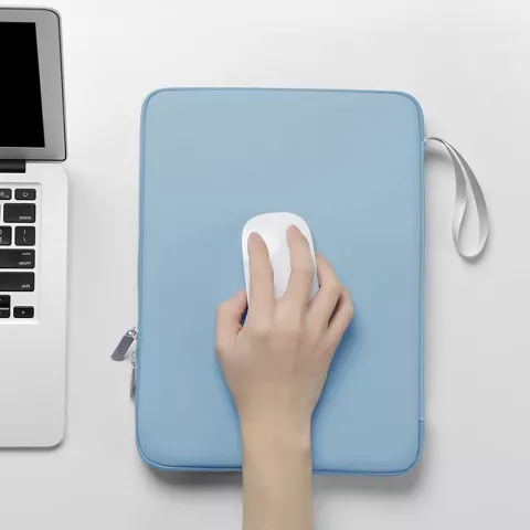 Housse en cuir artificiel Sleeve Pouch compatible avec iPad 10e g&eacute;n&eacute;ration 10,9 pouces 2022 - bleu clair