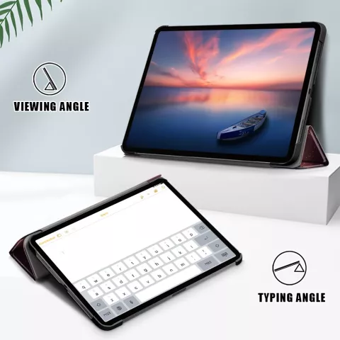 &Eacute;tui Midnight Trifold compatible avec iPad Pro 11 pouces (2018 2020 2021 2022) et iPad Air 4 et 5 - noir