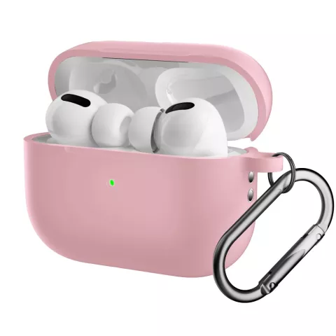 Housse en silicone Silicon Protection compatible avec AirPods Pro 1 / 2 - rose