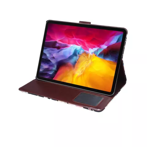 Housse de biblioth&egrave;que Flowers compatible avec iPad Pro 11 pouces (2018 2020 2021 2022) et &agrave; l&#039;iPad Air 4 et 5 - bleu