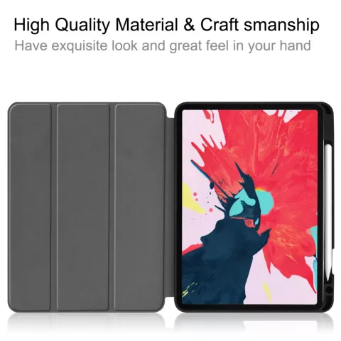 &Eacute;tui &agrave; trois volets compatible avec iPad Pro 11 pouces (2018 2020 2021 2022) et iPad Air 4 et 5 - noir