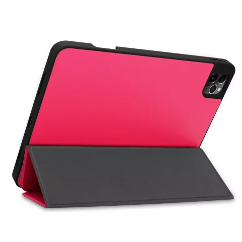 Housse en cuir artificiel &agrave; trois volets compatible avec iPad Pro 11 pouces (2018 2020 2021 2022) et &agrave; l&#039;iPad Air 4 et 5 - rose