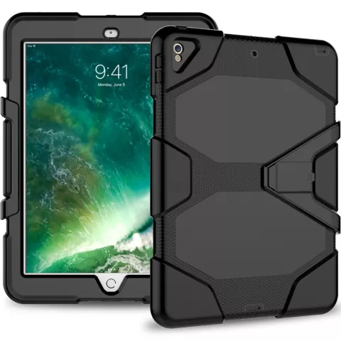Housse de b&eacute;quille Survivor compatible avec iPad Air 3 (2019) et &agrave; l&#039;iPad Pro 10,5 pouces (2017) - noir