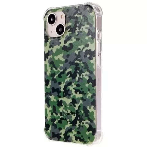 Coque TPU Army Camouflage Survivor compatible avec iPhone 13 mini - Vert Arm&eacute;e