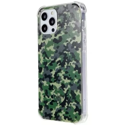 Coque en TPU Army Camouflage Survivor compatible avec iPhone 12 Pro Max - Vert Arm&eacute;e