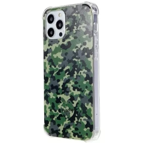 Coque en TPU Army Camouflage Survivor compatible avec iPhone 12 et 12 Pro - Vert Arm&eacute;e