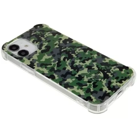 Coque TPU Army Camouflage Survivor compatible avec iPhone 12 mini - Vert Arm&eacute;e