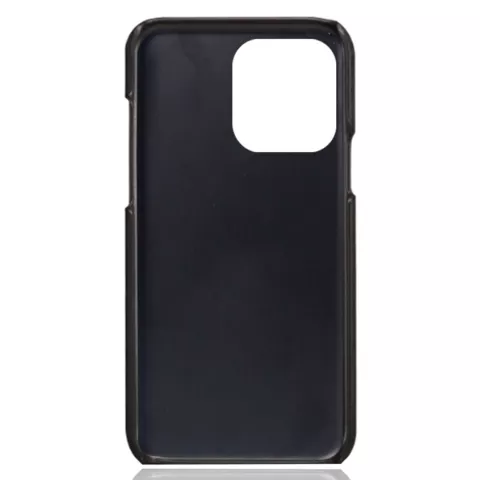 &Eacute;tui en cuir v&eacute;g&eacute;talien Duo Cardslot Wallet pour iPhone 15 Pro - noir