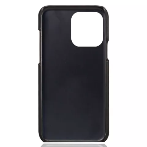 &Eacute;tui en cuir v&eacute;g&eacute;talien Duo Cardslot Wallet compatible avec iPhone 15 Pro - noir