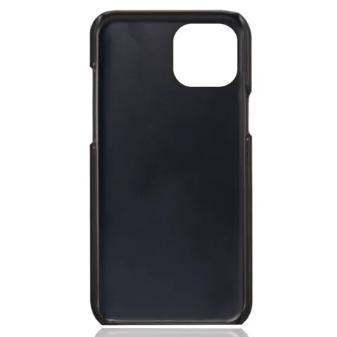 &Eacute;tui en cuir v&eacute;g&eacute;talien Duo Cardslot Wallet compatible avec iPhone 15 Plus - noir