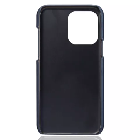 &Eacute;tui en cuir v&eacute;g&eacute;talien Duo Cardslot Wallet pour iPhone 15 Pro - bleu