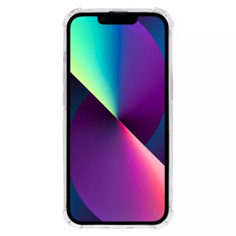 Coque en TPU avec feuilles et fleurs tropicales avec coins renforc&eacute;s compatible avec iPhone 14