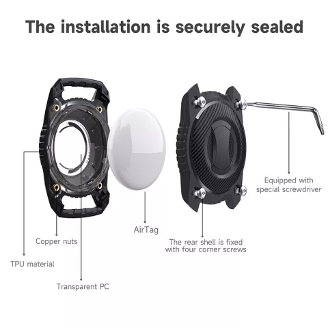 &Eacute;tui &eacute;tanche Pro Armor compatible avec Apple AirTag