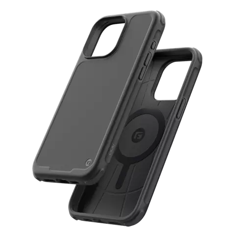 Coque CLCKR Carbon Magnet compatible avec iPhone 15 Pro Max - Noir