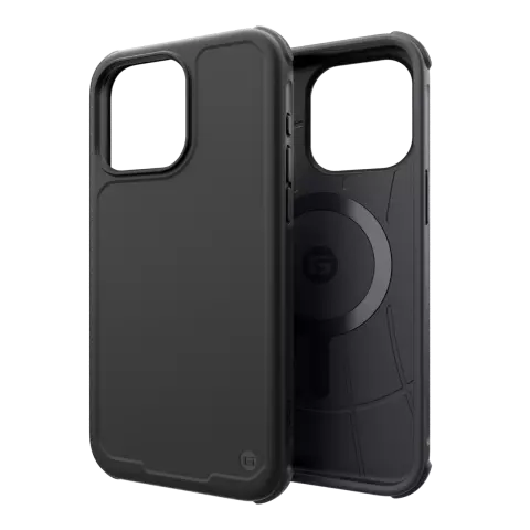 Coque CLCKR Carbon Magnet compatible avec iPhone 15 Pro Max - Noir