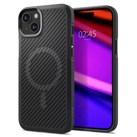 Coque Spigen Core Armor MagFit compatible avec iPhone 15 - Noir