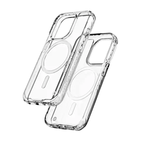 Coque CLCKR Diamond Magnet compatible avec iPhone 15 Pro - Transparente
