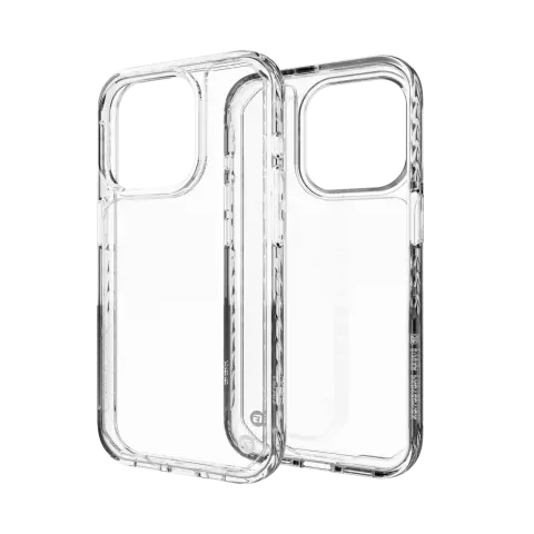 Coque CLCKR Diamond non-Magn&eacute;tique pour iPhone 15 Pro - Transparente