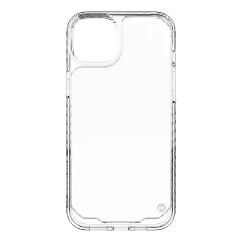Coque CLCKR Diamond non magn&eacute;tique compatible avec iPhone 15 Plus - Transparente