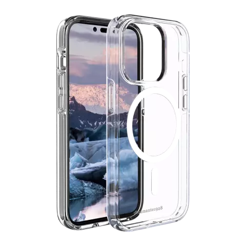 dbramante1928 Islande Pro Magnet Case compatible avec iPhone 14 Pro - Transparent