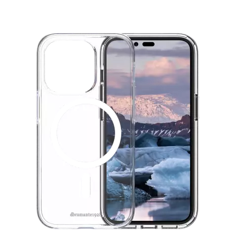 dbramante1928 Islande Pro Magnet Case compatible avec iPhone 14 Pro - Transparent