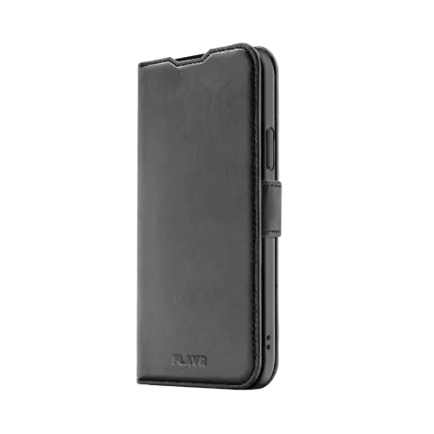 &Eacute;tui portefeuille en cuir FLAVR &Eacute;tui recycl&eacute; compatible avec iPhone 15 - Noir