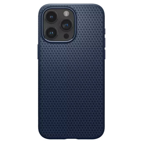 Coque Spigen Liquid Air compatible avec iPhone 15 Pro Max - Bleu