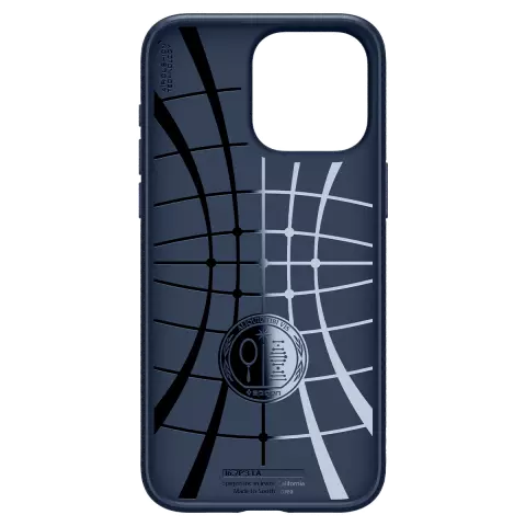 Coque Spigen Liquid Air compatible avec iPhone 15 Pro Max - Bleu