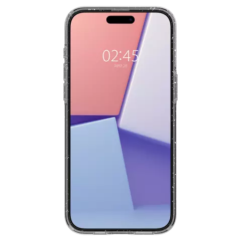 Coque Spigen Liquid Crystal Glitter compatible avec iPhone 15 Pro - Transparente