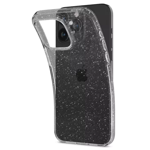 Coque Spigen Liquid Crystal Glitter pour iPhone 15 Pro - Transparente