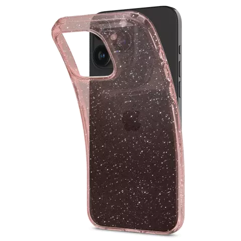 Coque Spigen Liquid Crystal Glitter pour iPhone 15 Pro Max - Transparente