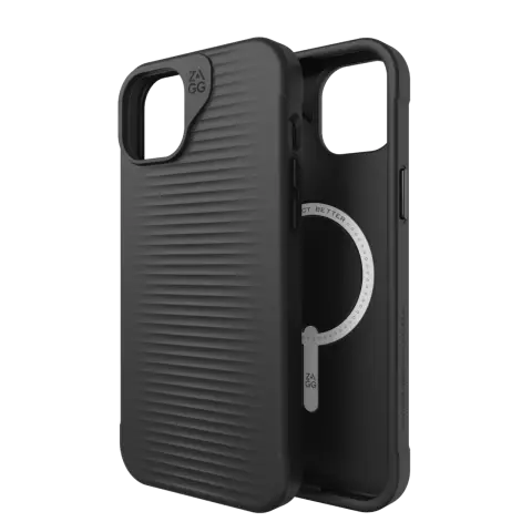 ZAGG Luxury Snap case compatible avec iPhone 15 Plus - Noir