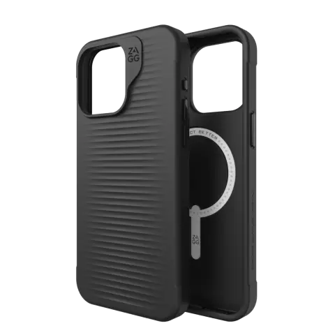 ZAGG Luxury Snap case compatible avec iPhone 15 Pro Max - Noir