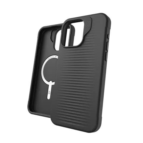 &Eacute;tui &agrave; pression de luxe ZAGG pour iPhone 15 Pro Max - Noir