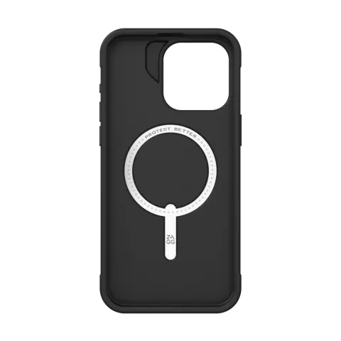 &Eacute;tui &agrave; pression de luxe ZAGG pour iPhone 15 Pro Max - Noir