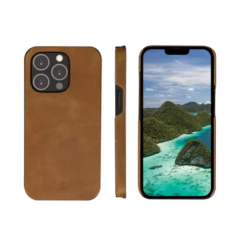 dbramante1928 Coque Lynge compatible avec iPhone 14 Pro - Marron