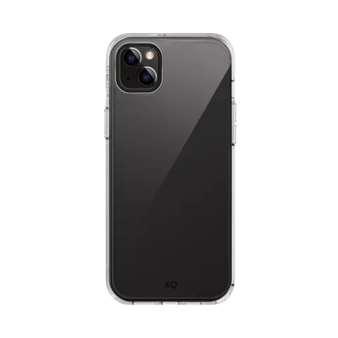 Xqisit NP Antishock Case Anti Bac Coque recycl&eacute;e compatible avec iPhone 15 Plus - Transparent