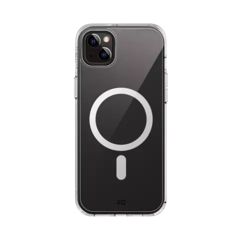 Xqisit NP Antishock Case Antibac Magnet Coque recycl&eacute;e compatible avec iPhone 15 - Transparent