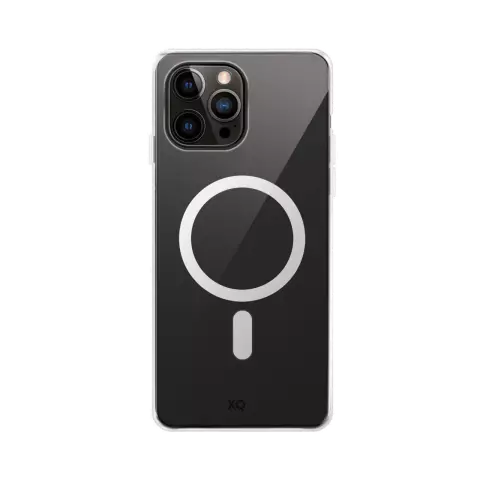 Xqisit NP Flex Case Anti Bac Magnet Coque recycl&eacute;e compatible avec iPhone 15 Pro Max - Transparent