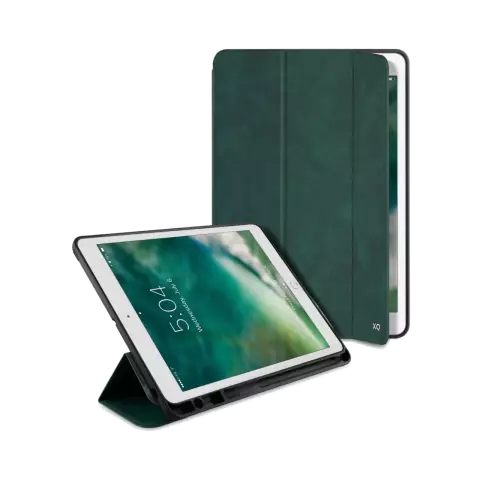 &Eacute;tui Xqisit NP Piave avec porte-crayon compatible avec iPad 10,2 pouces - Vert