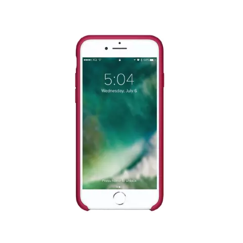 Coque en silicone Xqisit NP pour iPhone 6, 6s, 7, 8, SE 2020 et SE 2022 - Rouge