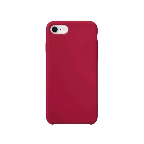 Coque en silicone Xqisit NP pour iPhone 6, 6s, 7, 8, SE 2020 et SE 2022 - Rouge