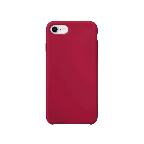 Coque en silicone Xqisit NP compatible avec iPhone 6, 6s, 7, 8, SE 2020 et SE 2022 - Rouge