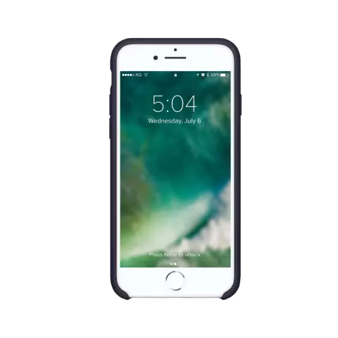 Coque en silicone Xqisit NP compatible avec iPhone 6, 6s, 7, 8, SE 2020 et SE 2022 - Bleu