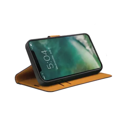 Xqisit NP Slim Wallet Selection Anti Bac &eacute;tui compatible avec iPhone 12 et 12 Pro - Noir