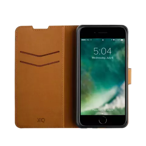 Coque Xqisit NP Slim Wallet Selection Anti Bac compatible avec iPhone 6, 6s, 7, 8, SE 2020 et SE 2022 - Noir