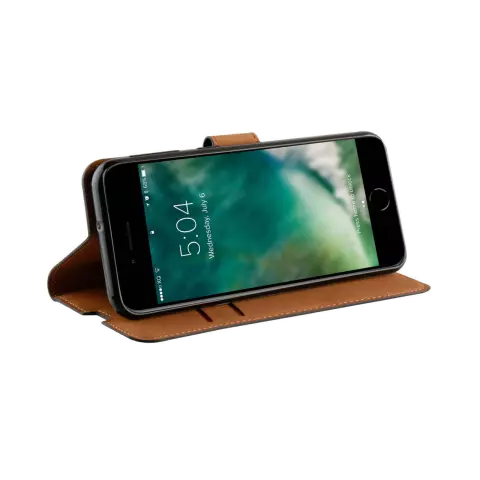 Coque Xqisit NP Slim Wallet Selection Anti Bac compatible avec iPhone 6, 6s, 7, 8, SE 2020 et SE 2022 - Noir