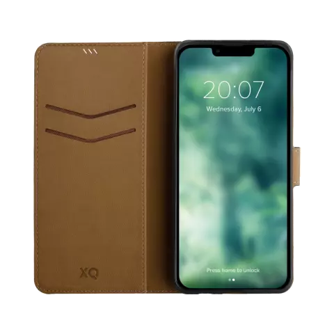 Xqisit NP Slim Wallet Selection Anti Bac Recycl&eacute; &eacute;tui compatible avec iPhone 15 - Noir