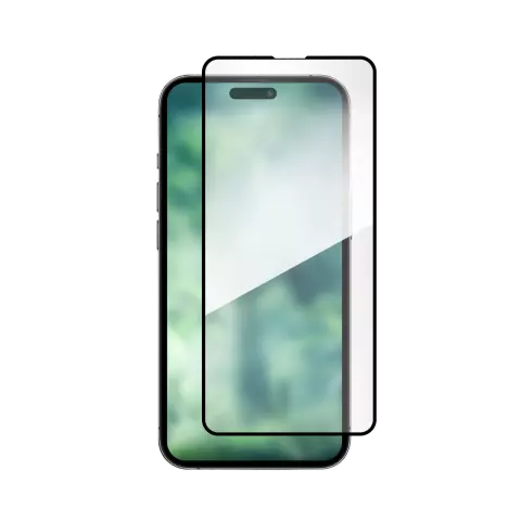 Protecteur d&#039;&eacute;cran recycl&eacute; Xqisit NP Tough Glass E2E compatible avec iPhone 15 - Transparent
