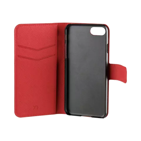 Xqisit NP Wallet case Viskan case compatible avec iPhone 6, 6s, 7, 8, SE 2020 et SE 2022 - Rouge